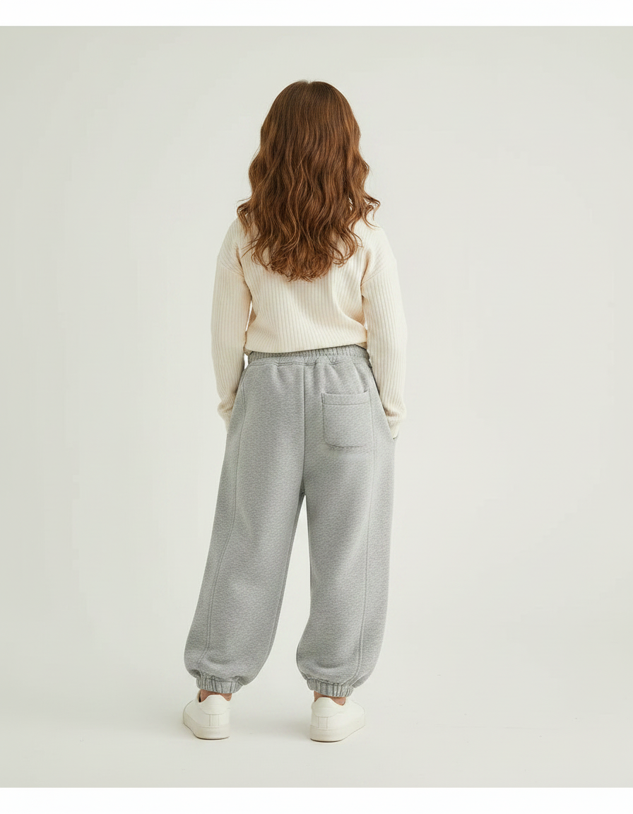 Pantalon Gris Eba6 - Molleton - vue 2