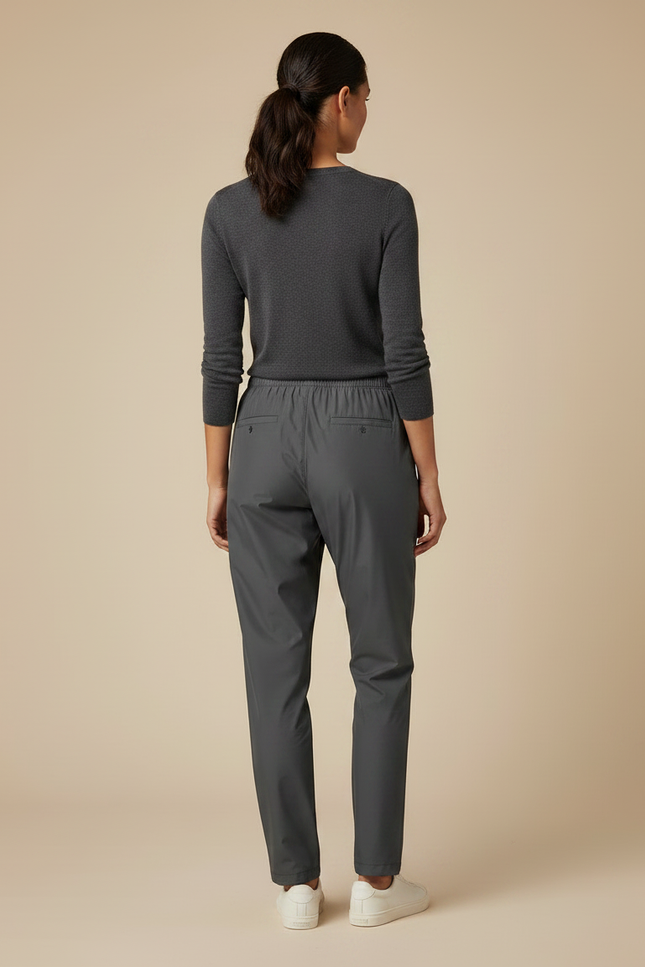 Pantalon Gris Sport Décontracté Fluide Léger Femme - Polyester - vue 2