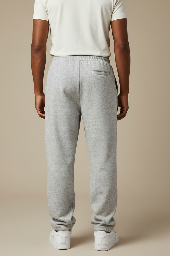 Pantalon Gris Ample Confortable Décontracté Homme - Molleton - vue 2