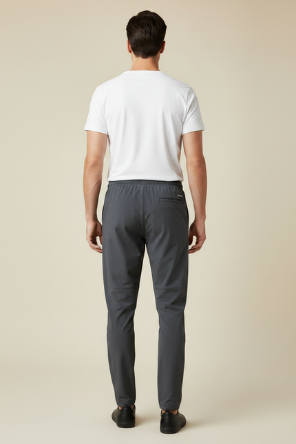 Pantalon Gris Léger Respirant Extensible Sport Homme - Polyester - vue 2