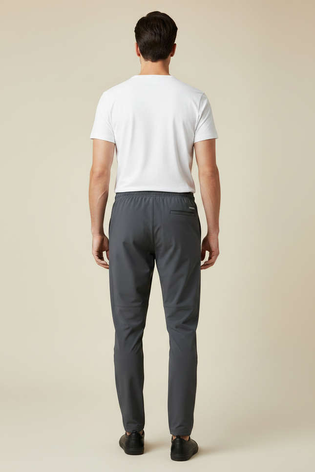Pantalon Gris Léger Respirant Extensible Sport Homme - Polyester - vue 2