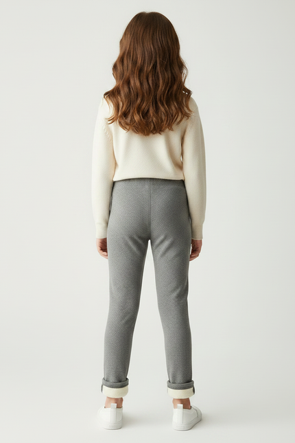 Pantalon Gris Molletonné Confortable Enfant Doux - vue 2