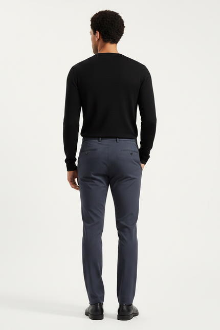 Pantalon Costume Gris Anthracite - Gabardine - vue 2