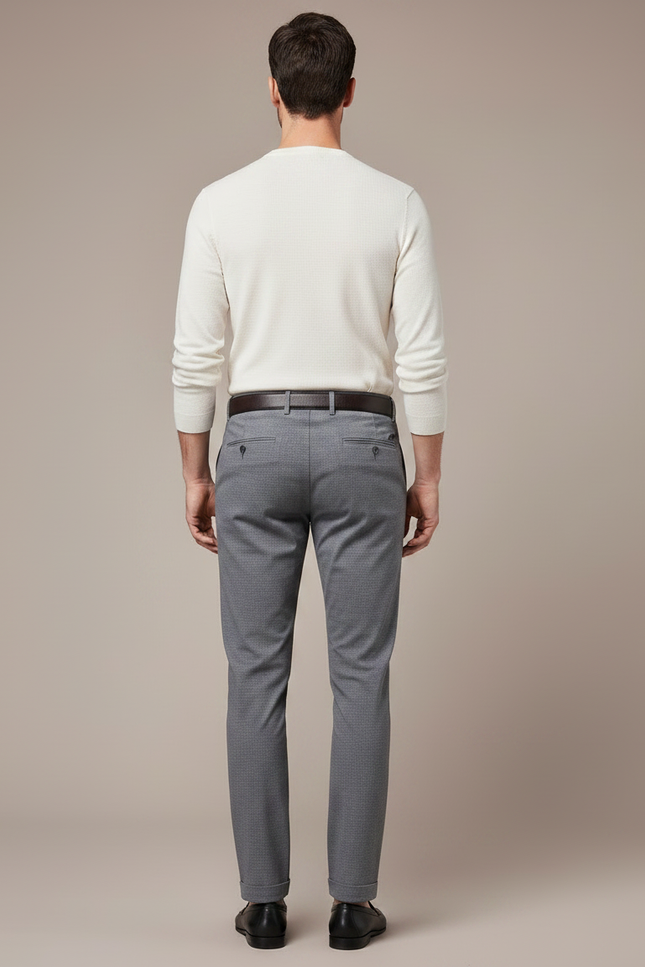 Pantalon Slim Homme Gris - Polyester - vue 2