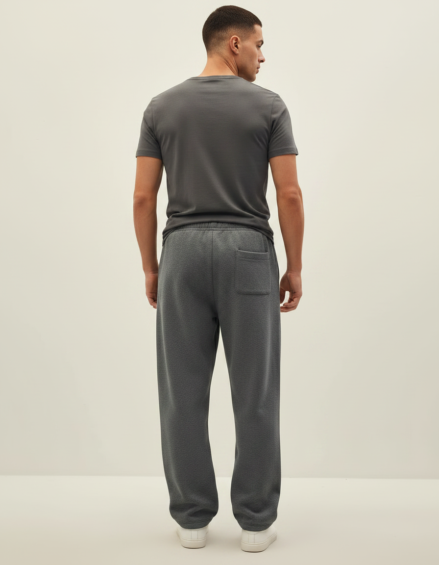 Pantalon Gris Sport Ample Décontracté Homme - Molleton - vue 2