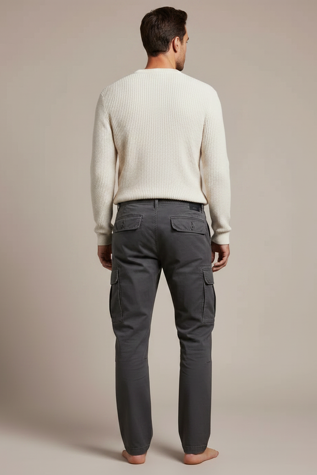 Pantalon De Travail Homme Gris - Toile - vue 2