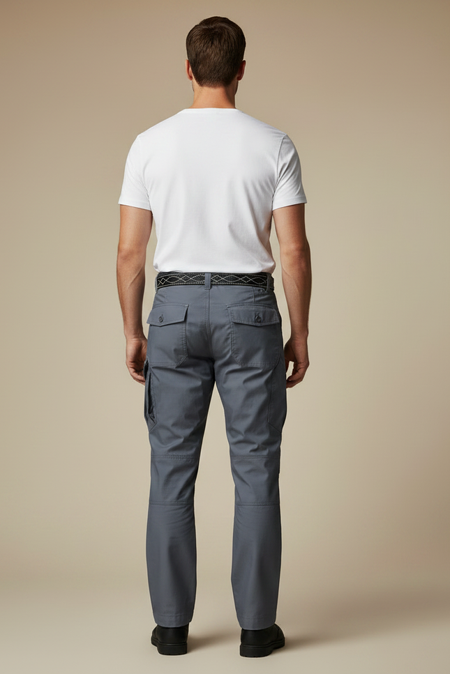 Pantalon Uniforme Gris - Gabardine - vue 2