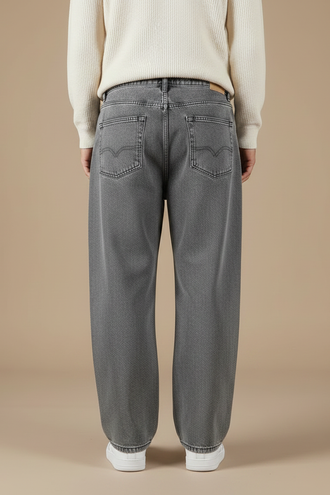 Pantalon Gris Ample Décontracté Jean Homme - vue 2