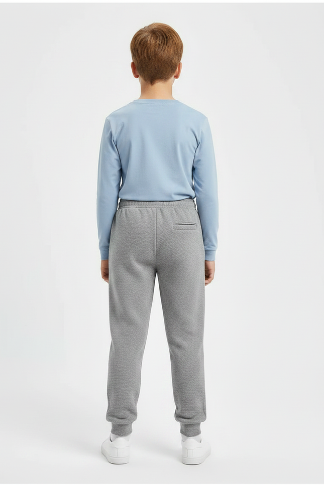Pantalon Gris Molletonné Sport Enfant Confortable - vue 2