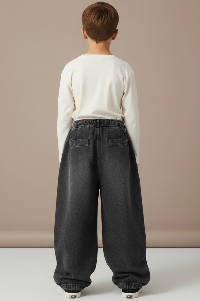 Pantalon De Travail Gris Et Noir - Jean - vue 2