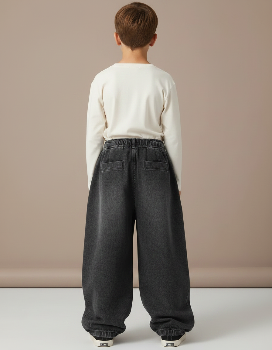 Pantalon De Travail Gris Et Noir - Jean - vue 2