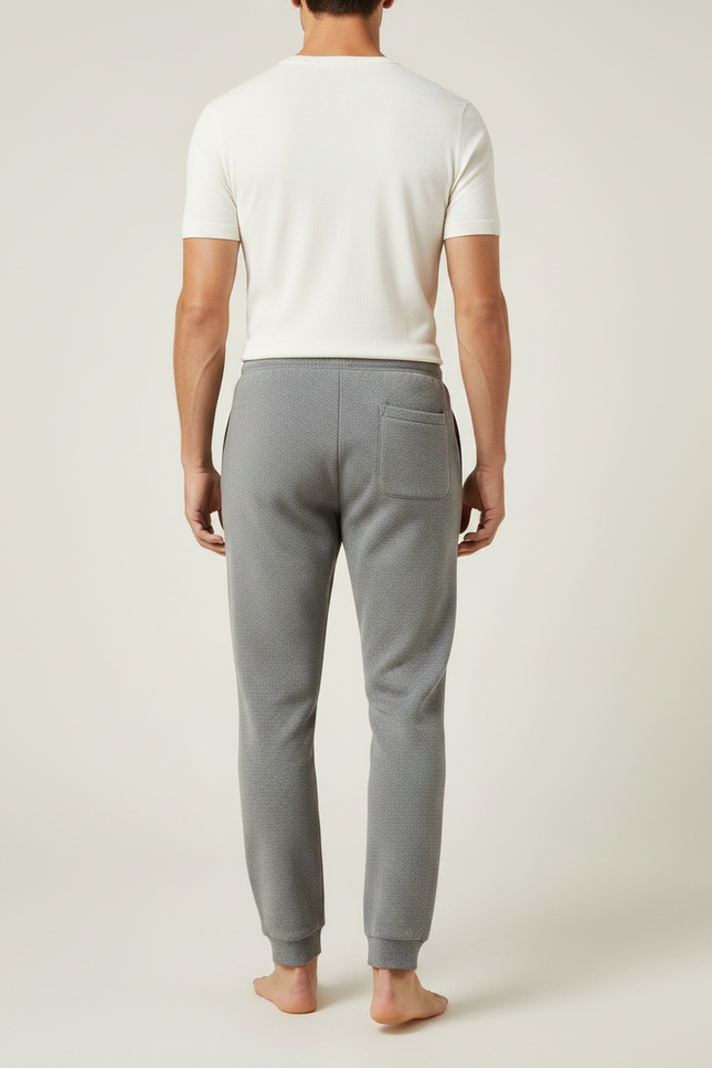 Pantalon Gris Molletonné, Décontracté, Homme, Confortable - vue 2