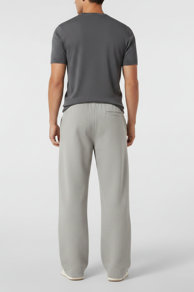 Pantalon Gris Ample Décontracté Molletonné Homme Sport - vue 2