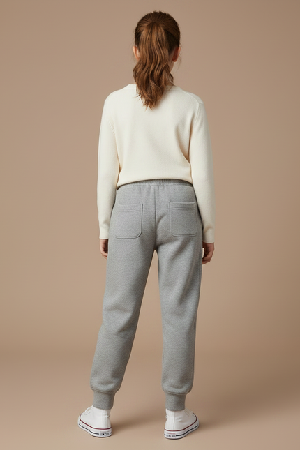 Pantalon Gris Molletonné Renne Décontracté Enfant Jogging - vue 2