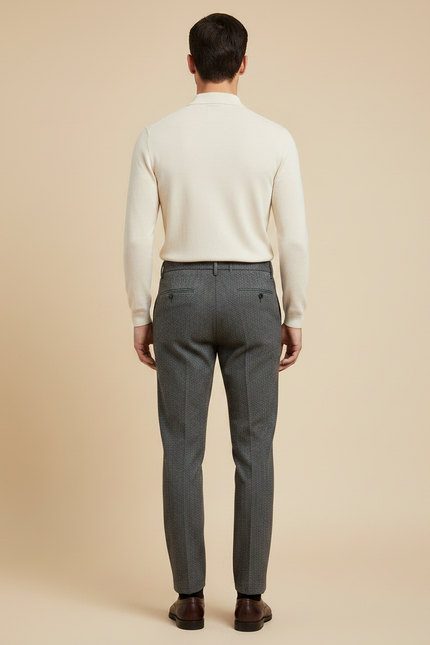 Pantalon Tweed Homme Gris - vue 2
