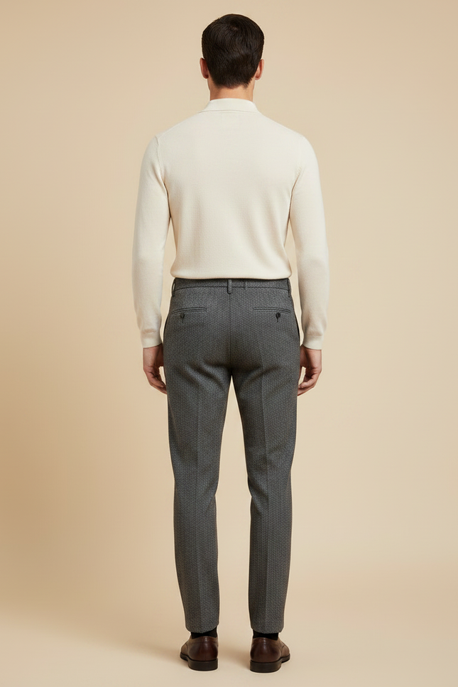 Pantalon Tweed Homme Gris - vue 2