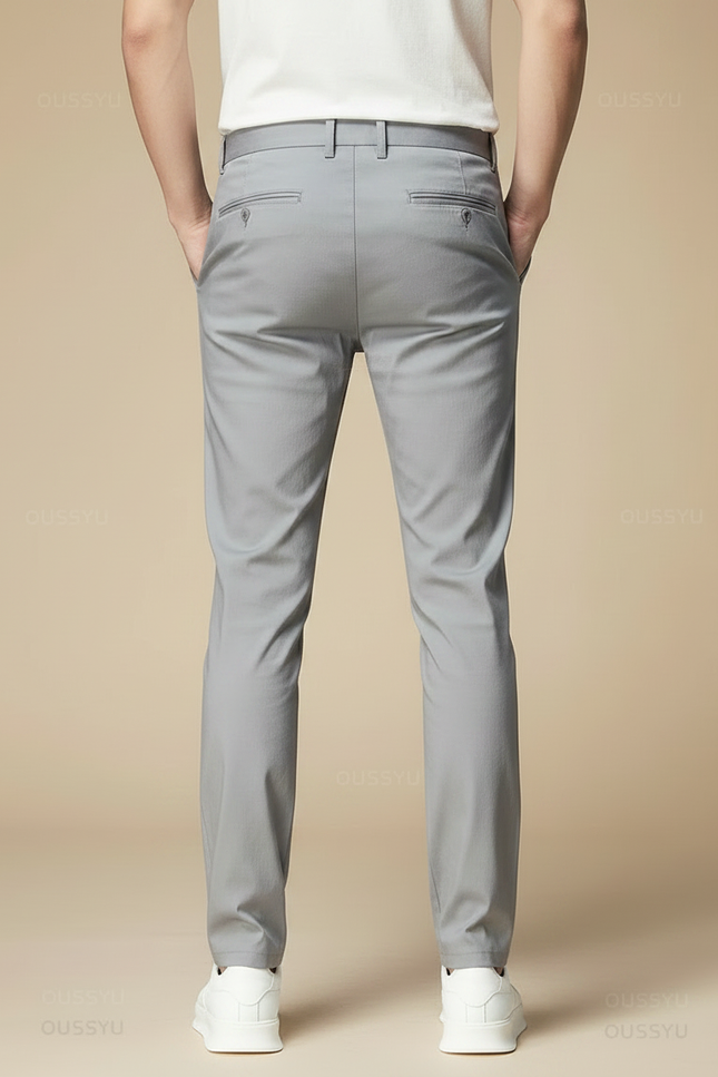Pantalon De Ville Gris - Gabardine - vue 2