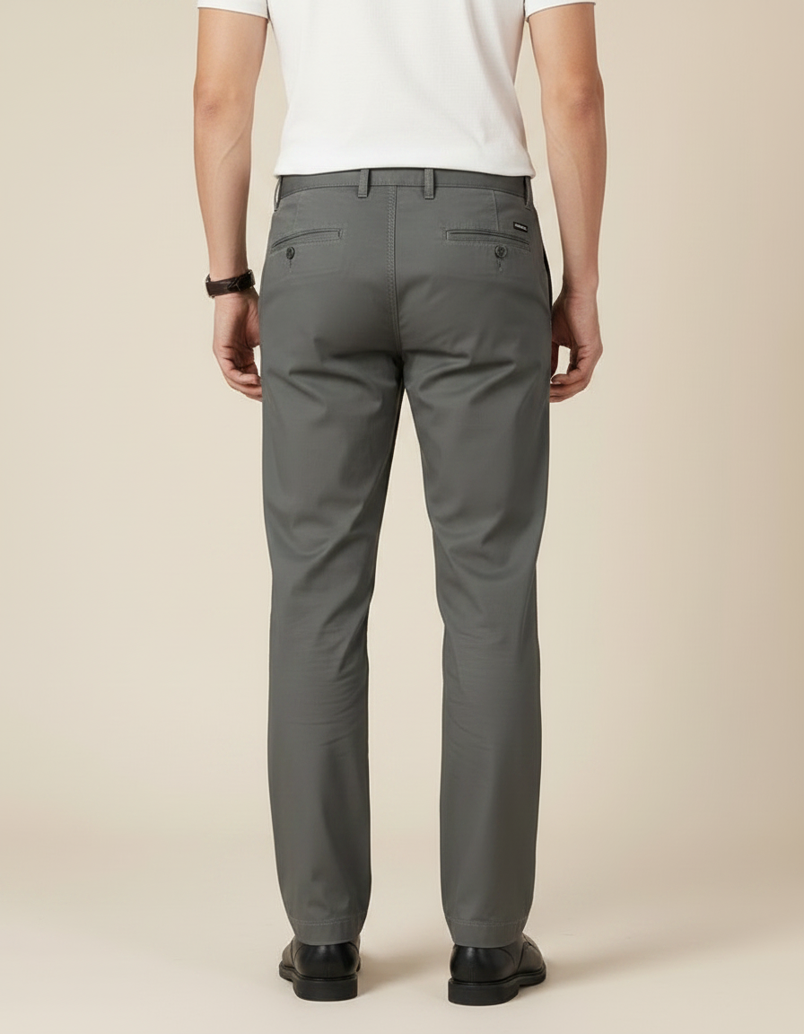 Pantalon Travail Gris - Gabardine - vue 2