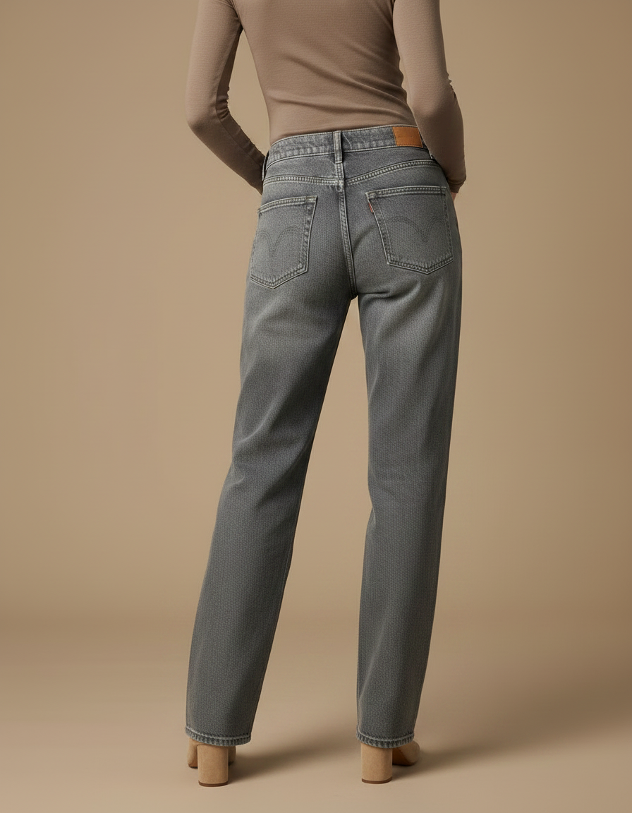 Pantalon Bleu Gris - Jean - vue 2