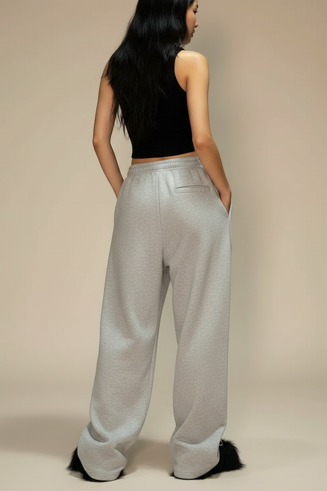 Pantalon Gris Souris Femme - Molleton - vue 2