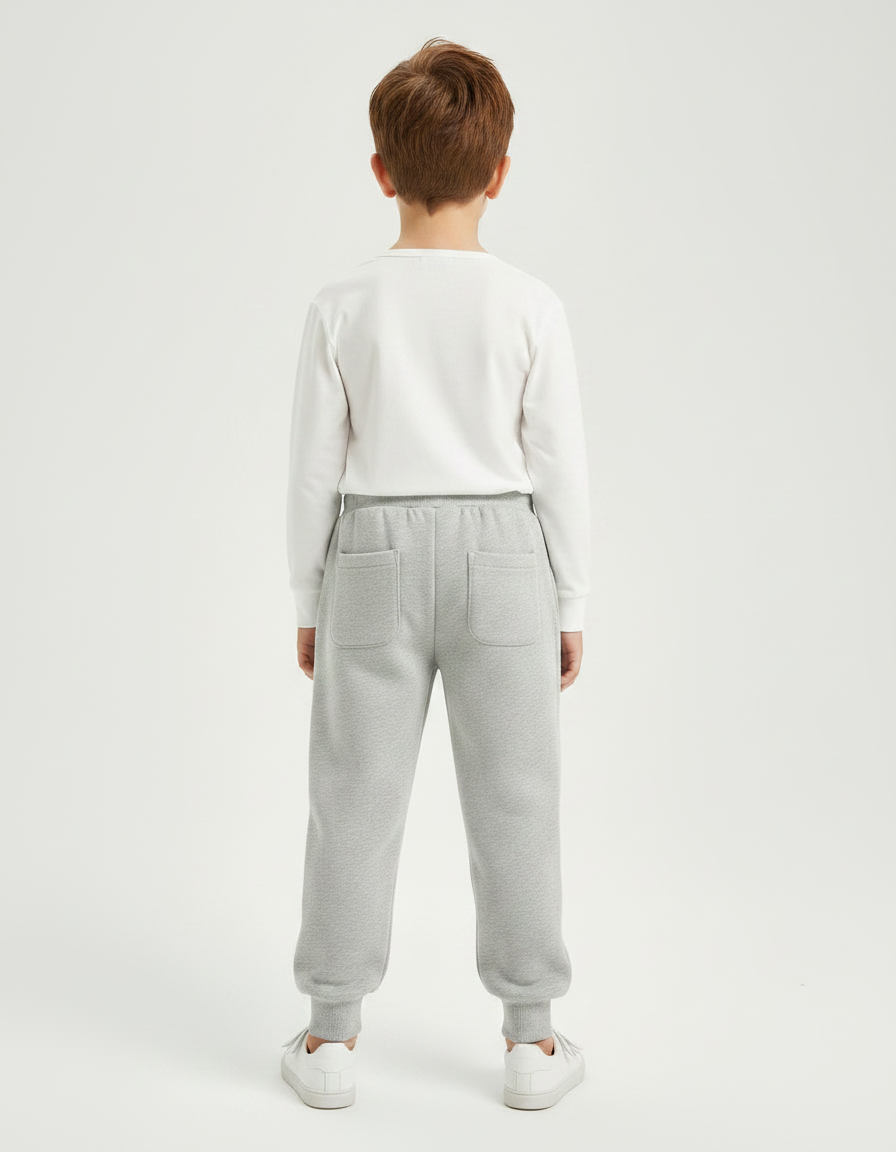 Pantalon Gris Molletonné Spiderman Enfant Confortable - vue 2