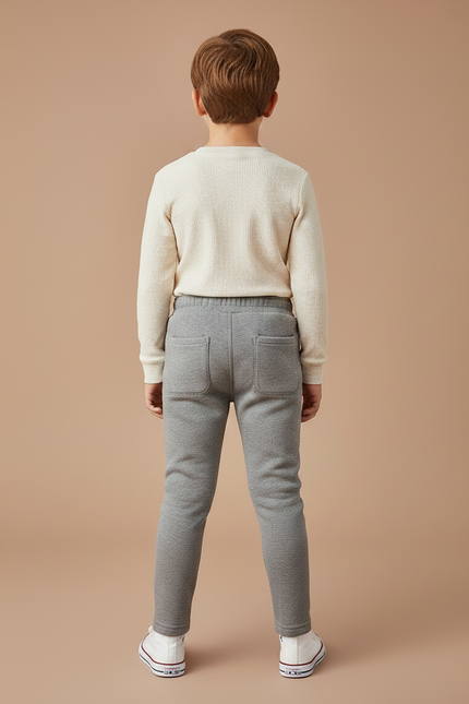 Pantalon Gris Bebe - Molleton - vue 2