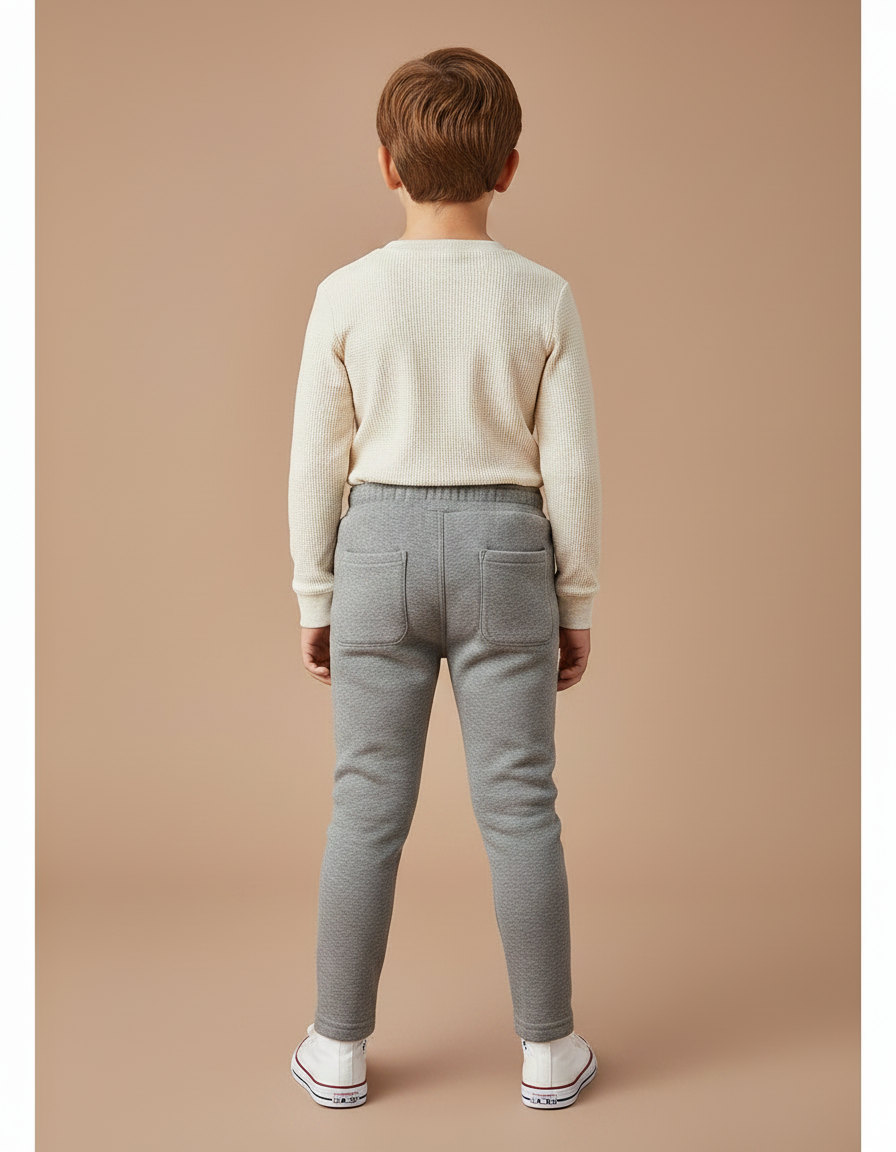 Pantalon Gris Bebe - Molleton - vue 2