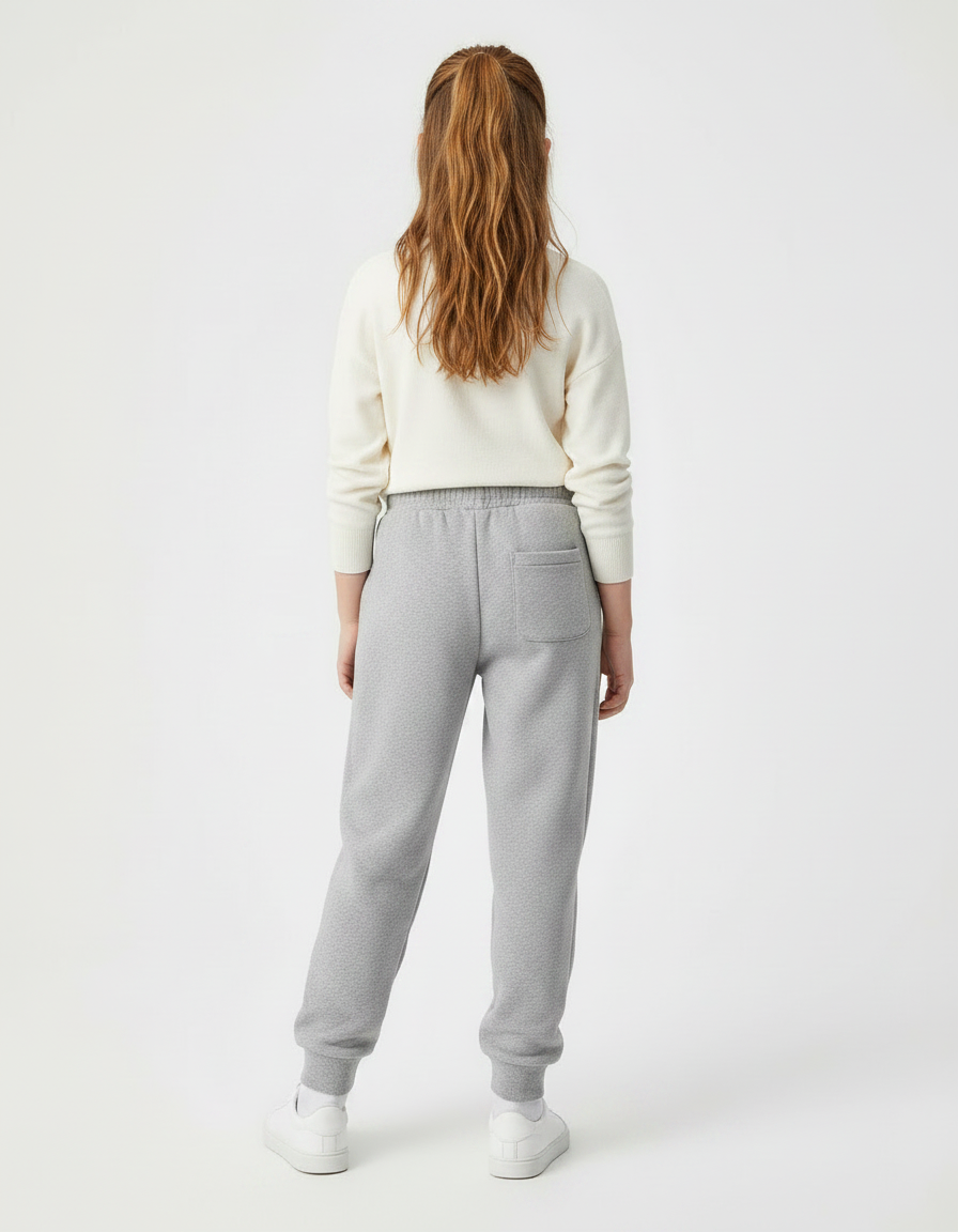 Pantalon Gris Molletonné Mickey Enfant Décontracté - vue 2