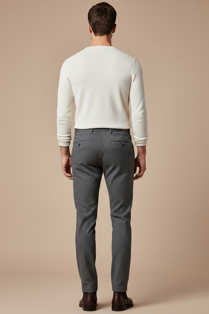 Pantalon Homme Habillé Gris - Laine - vue 2