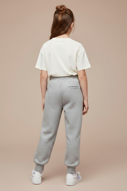 Pantalon Gris Molletonné Confortable Décontracté Enfant Kuromi - vue 2