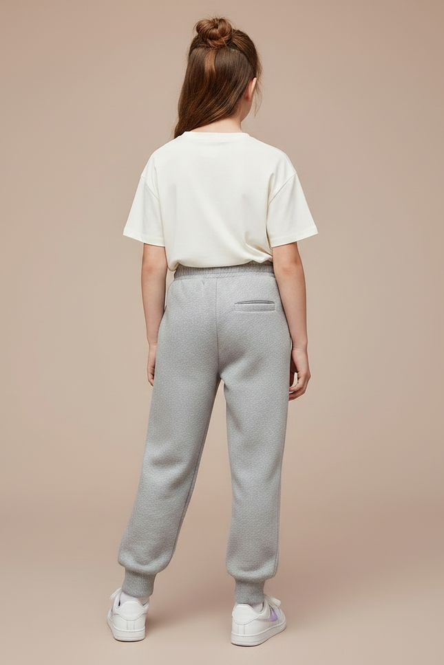 Pantalon Gris Molletonné Confortable Décontracté Enfant Kuromi - vue 2