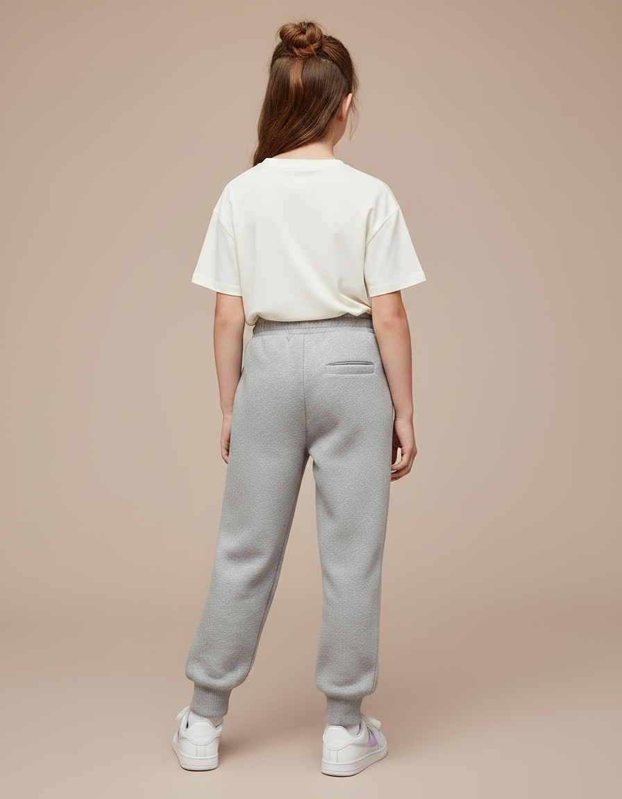 Pantalon Gris Molletonné Confortable Décontracté Enfant Kuromi - vue 2