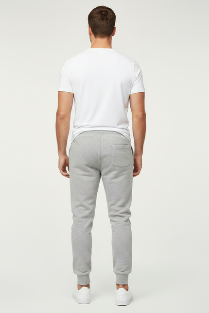 Pantalon Gris Homme Jogging Slim Fit Sport - Molleton - vue 2