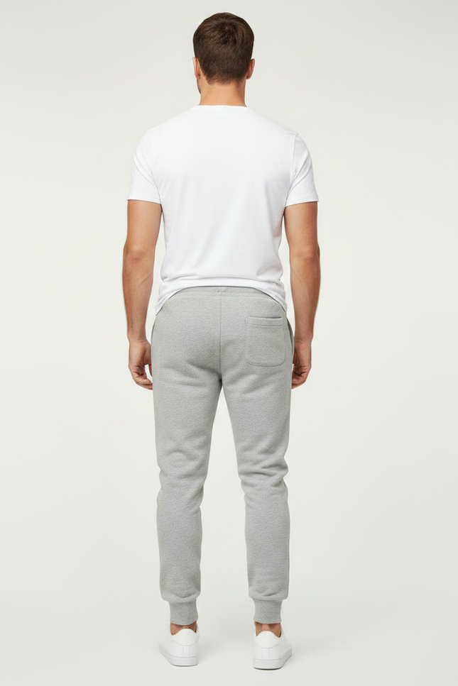 Pantalon Gris Homme Jogging Slim Fit Sport - Molleton - vue 2