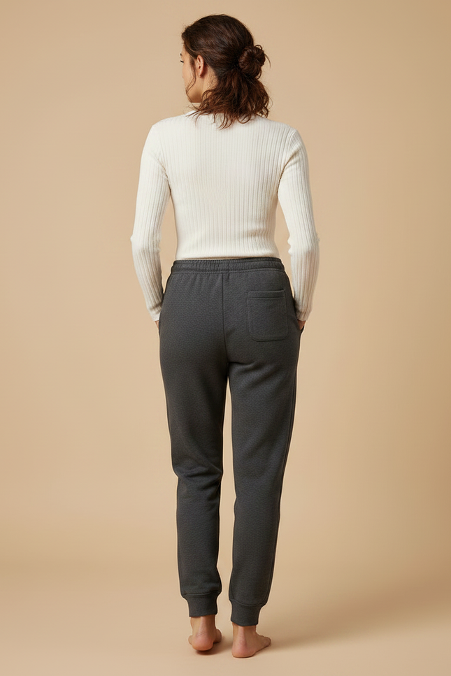Pantalon Coton Gris - Molleton - vue 2