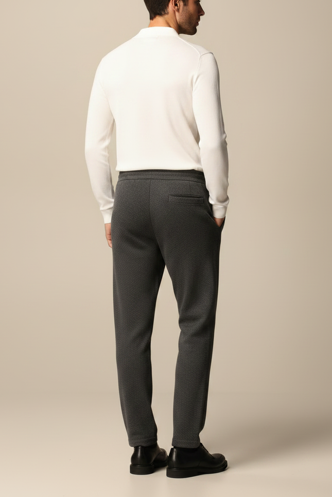 Pantalon Gris Molleton Décontracté Confortable Homme - vue 2