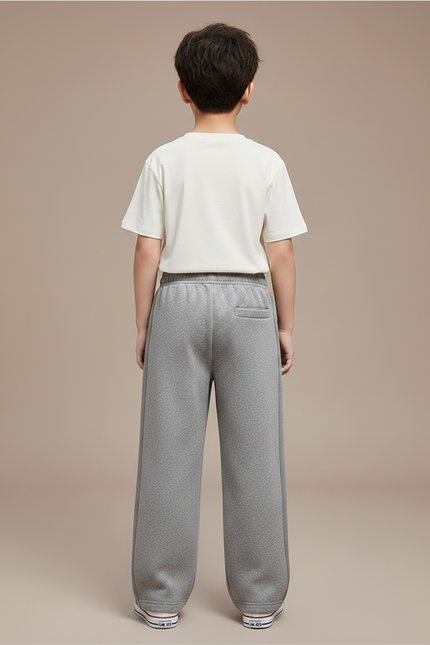 Pantalon Gris Coton Ample Garçon Sport - Molleton - vue 2