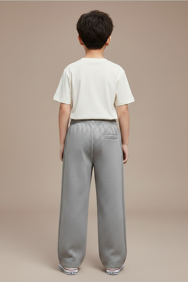 Pantalon Gris Coton Ample Garçon Sport - Molleton - vue 2