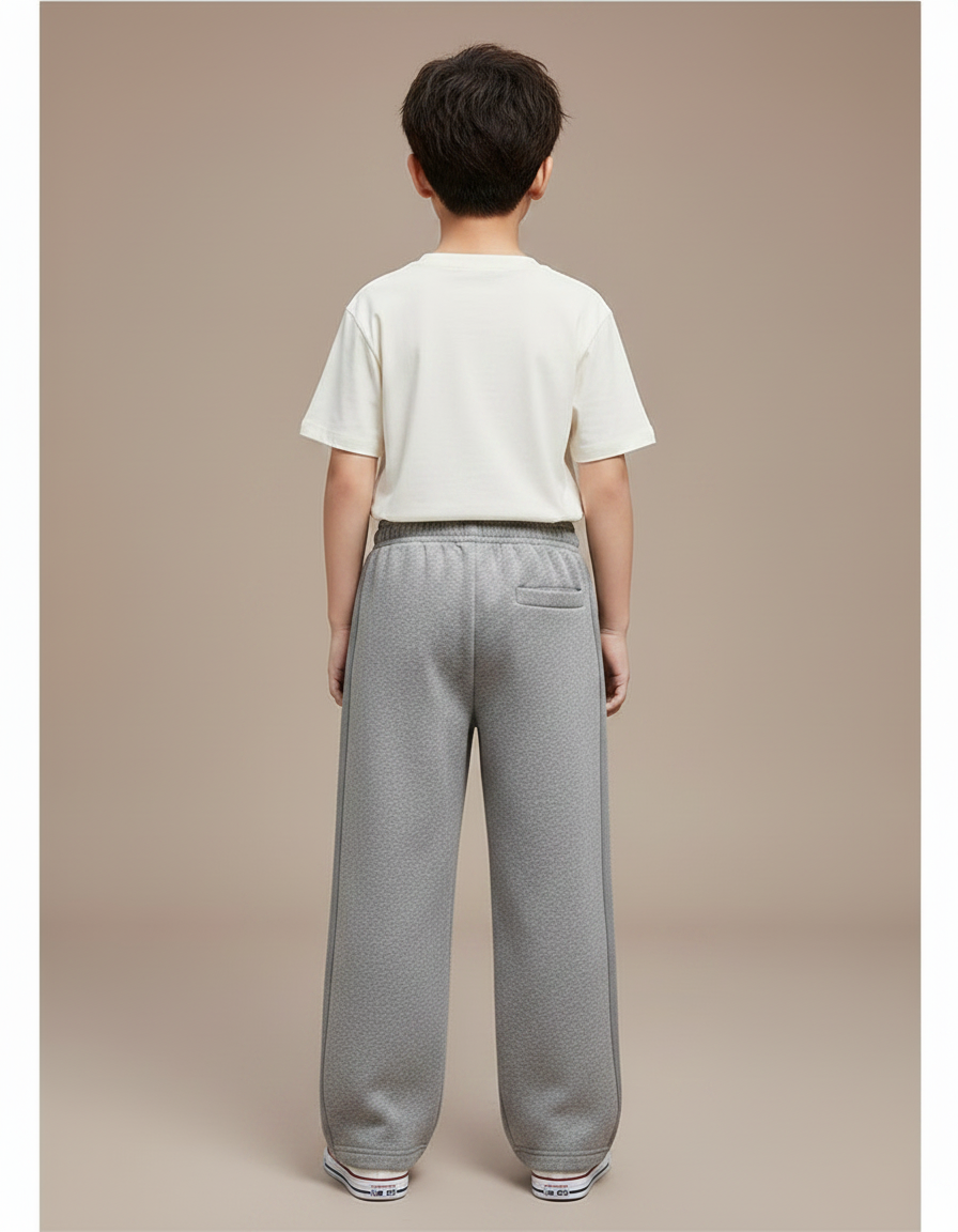 Pantalon Gris Coton Ample Garçon Sport - Molleton - vue 2