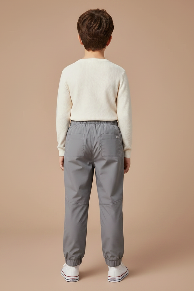 Pantalon Gris Garçon Sport Jogging Décontracté - Polyester - vue 2