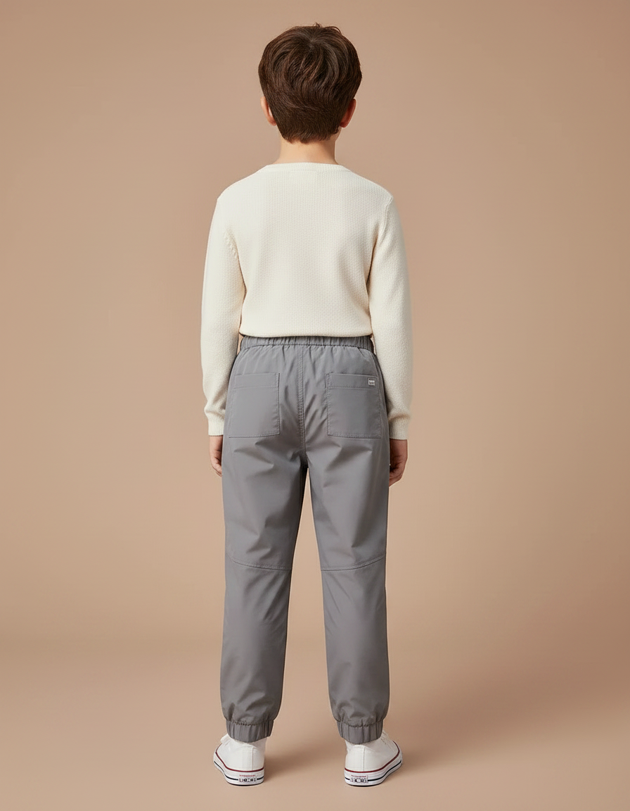 Pantalon Gris Garçon Sport Jogging Décontracté - Polyester - vue 2
