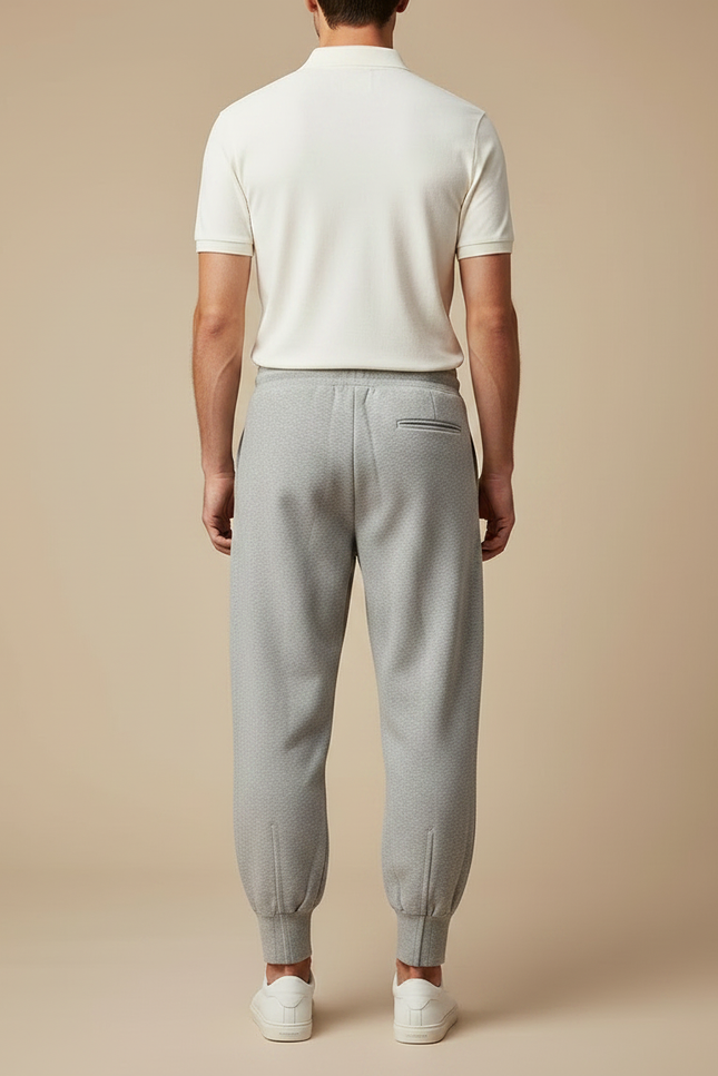 Pantalon Gris Sport Homme Molletonné Confortable Jogging - vue 2