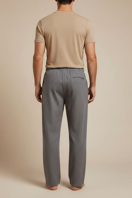 Pantalon Laine Gris Homme - vue 2