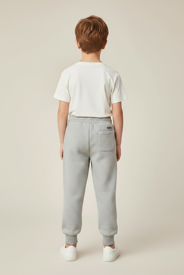 Pantalon Gris Molletonné Confortable Sport Enfant - vue 2