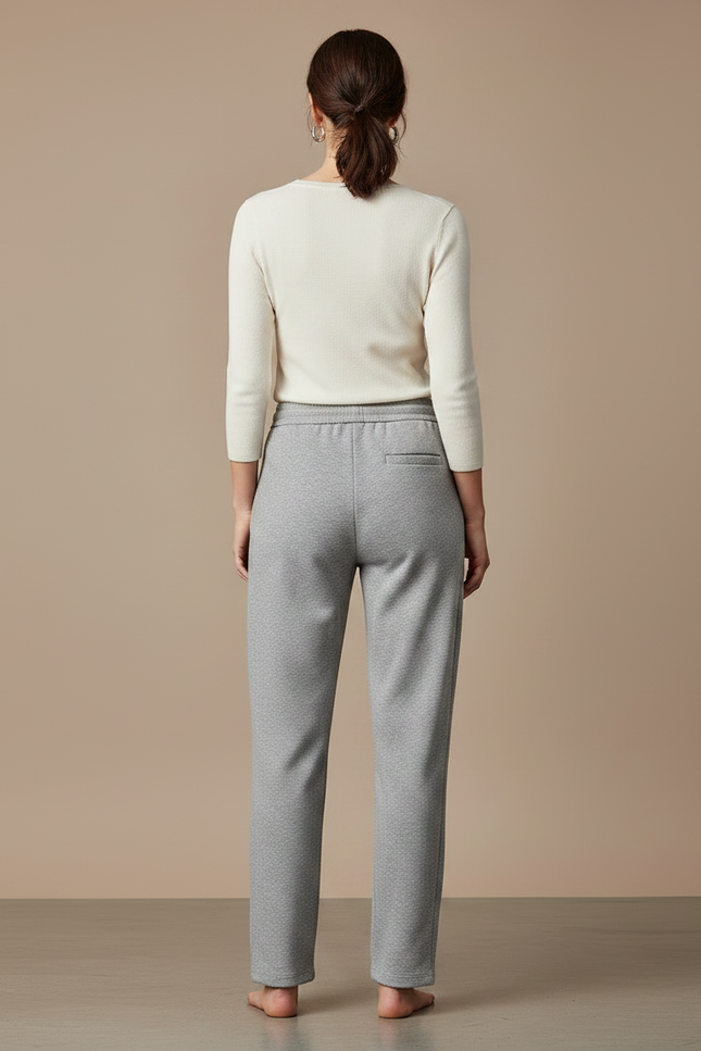 Pantalon Gris Confortable Molletonné Décontracté Sport - vue 2