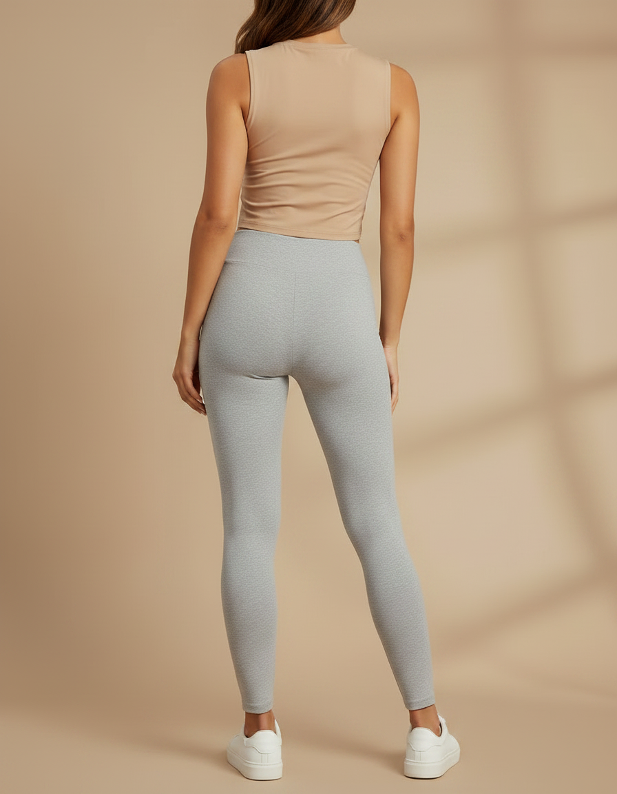Pantalon Slim Gris Femme - Molleton - vue 2