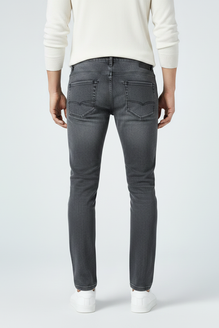 Pantalon Gris Slim Homme Denim Décontracté Tendance - Jean - vue 2