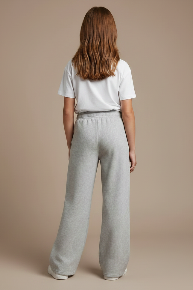 Pantalon Gris 4f91 - Molleton - vue 2