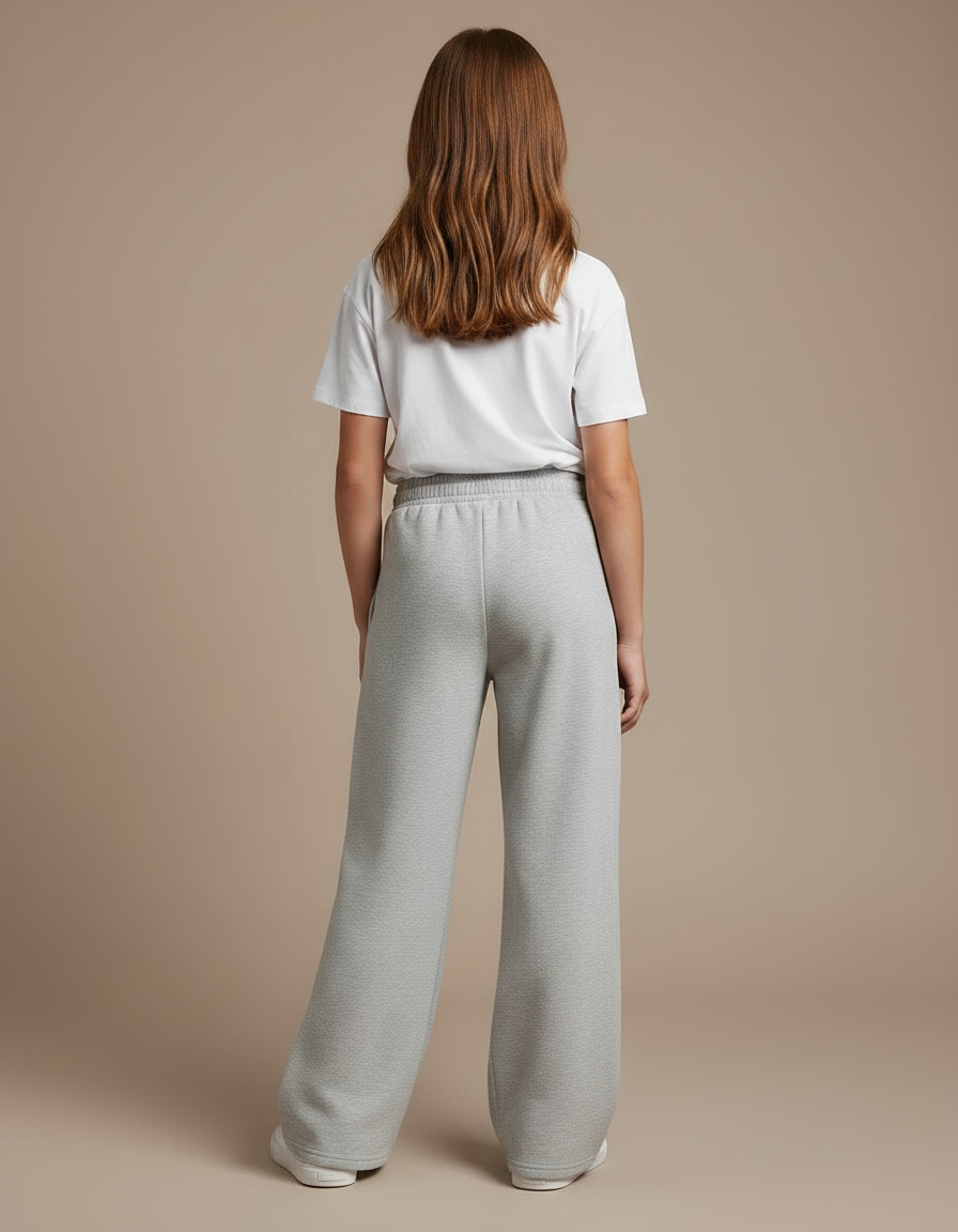 Pantalon Gris 4f91 - Molleton - vue 2