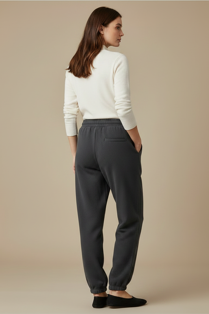 Pantalon Gris Oversize - Molleton - vue 2